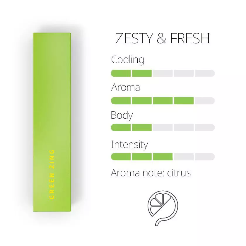 Heets - Green Zing (10 packs)